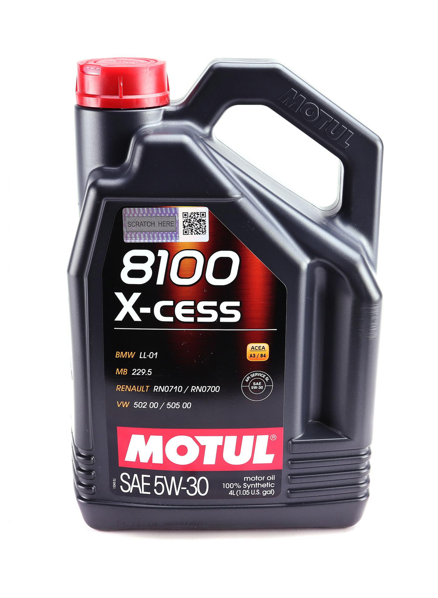 Синтетичне моторне масло 5W30 X-cess 8100 5L (VW 502 00/505 00/MB